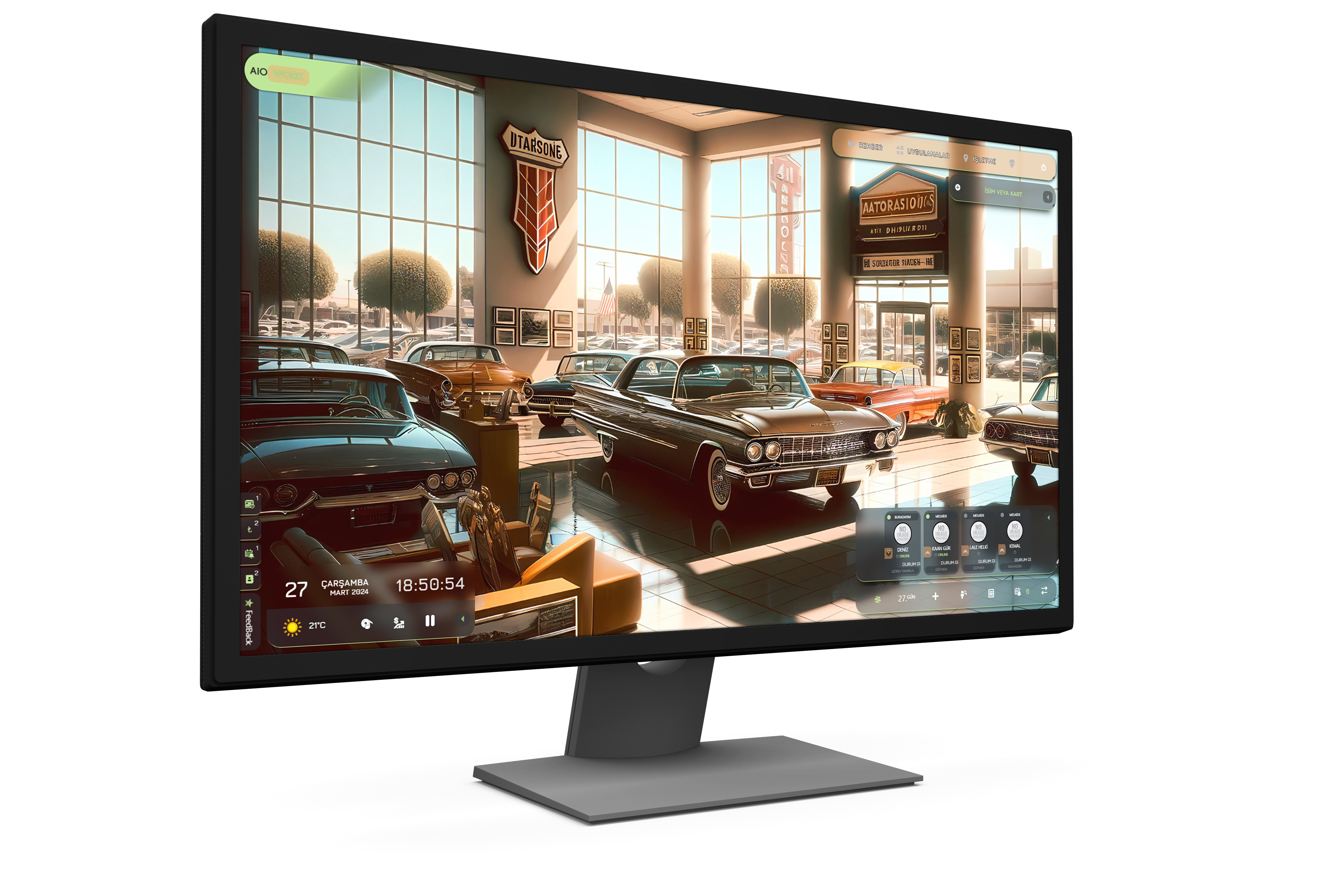 CARBON YÖNETİM YAZILIMI ANA EKRAN